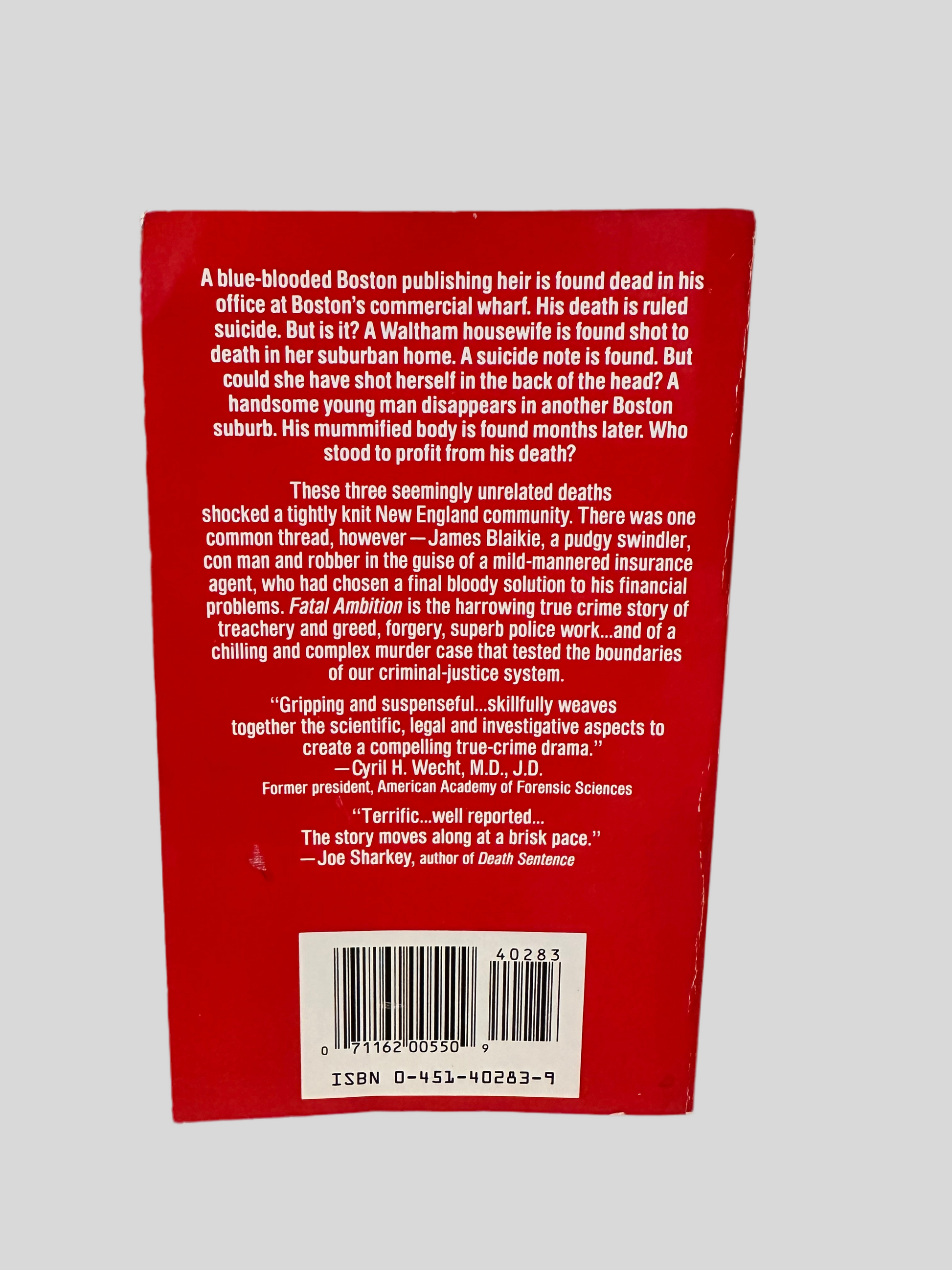 Fatal Ambition: Greed and Murder In New England by William Sonzski - Fehmerling Books