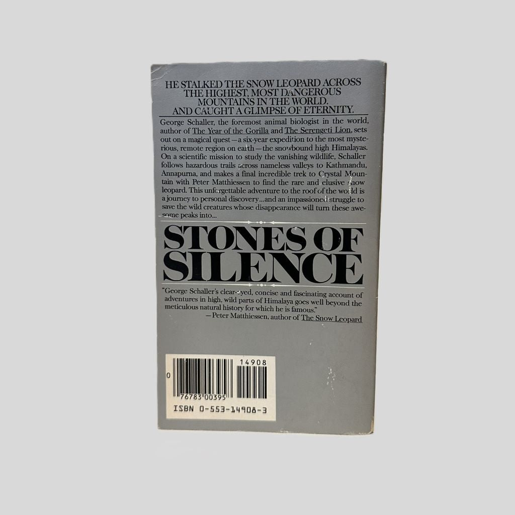 Stones of Silence by George B. Schaller - Fehmerling Books