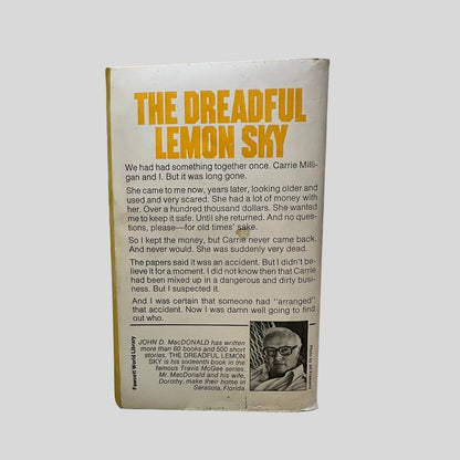 The Dreadful Lemon Sky by John D. MacDonald - Fehmerling Books