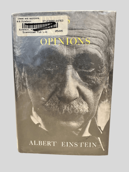 Ideas and Opinions by Albert Einstein - Fehmerling Books