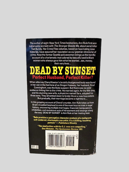 Dead by Sunset by Ann Rule - Fehmerling Books