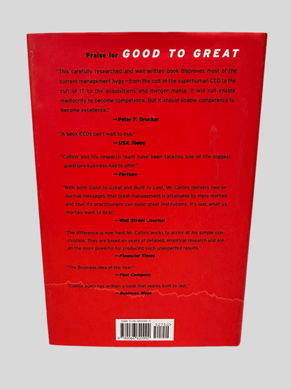 Good to Great: Why Some Companies Make the Leap…and Others Don’t by Jim Collins - Fehmerling Books