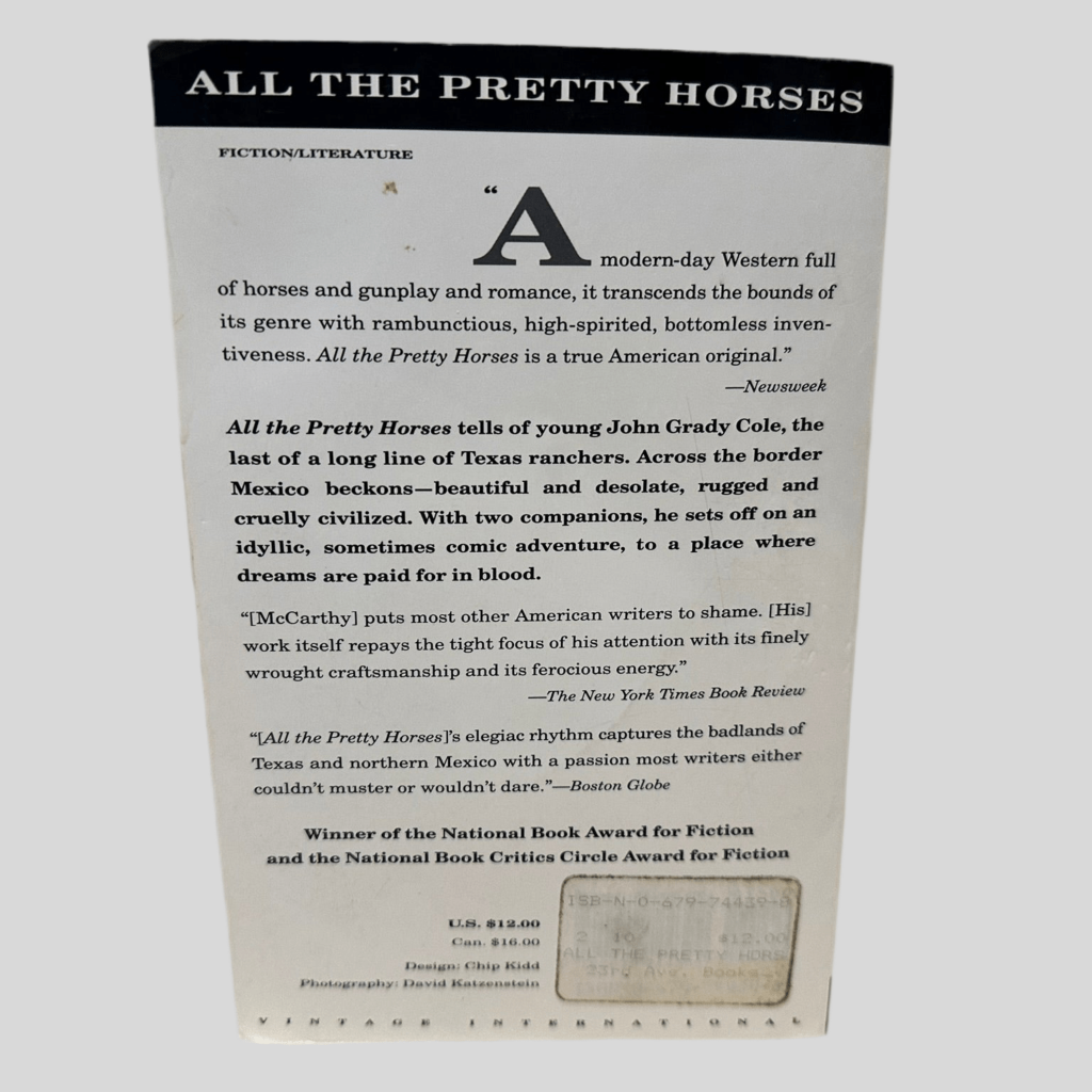 All the Pretty Horses by Cormac McCarthy - Fehmerling Books