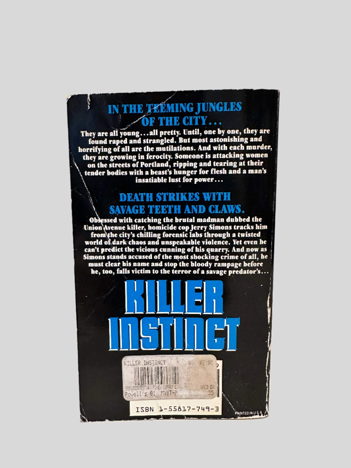 Killer Instinct by Larry C. Pine - Fehmerling Books