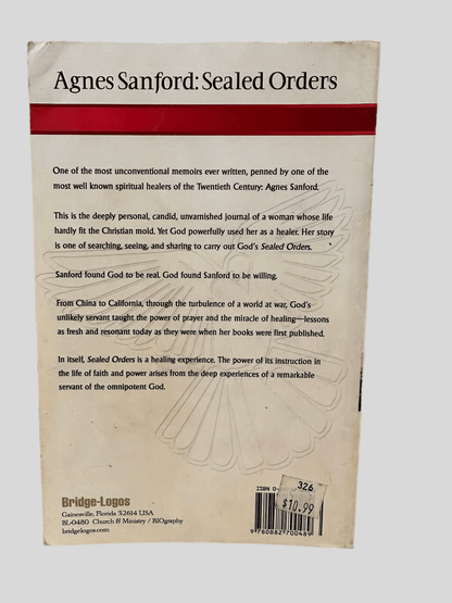 Sealed Orders by Agnes Sanford - Fehmerling Books