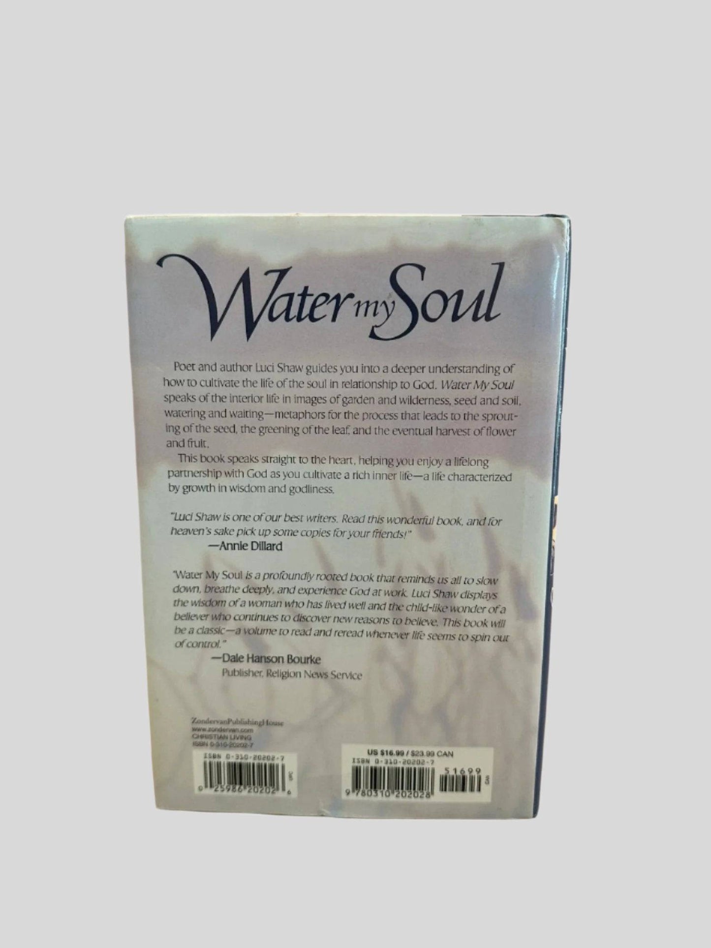 Water My Soul by Luci Shaw - Fehmerling Books