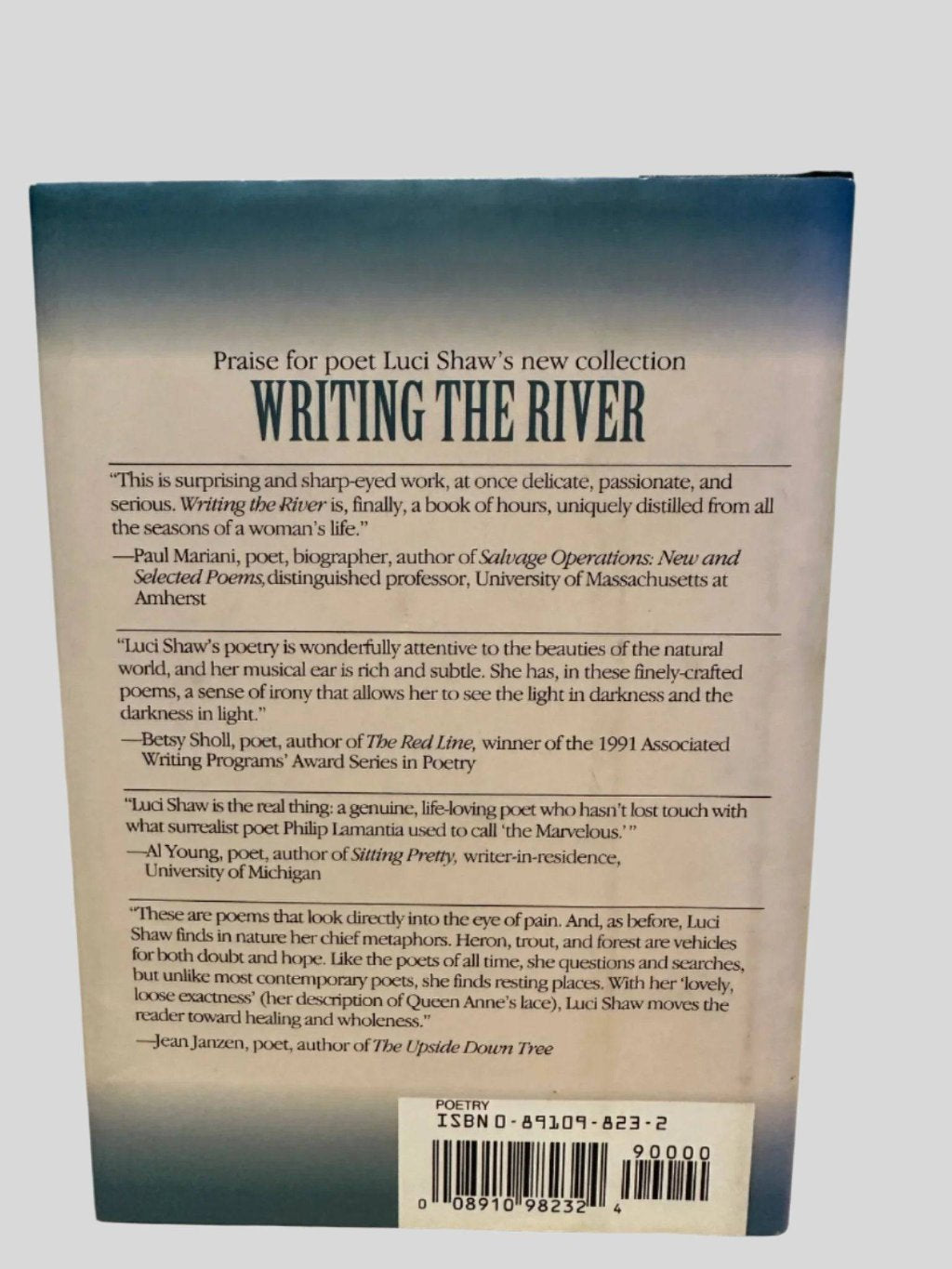 Writing The River by Luci Shaw - Fehmerling Books