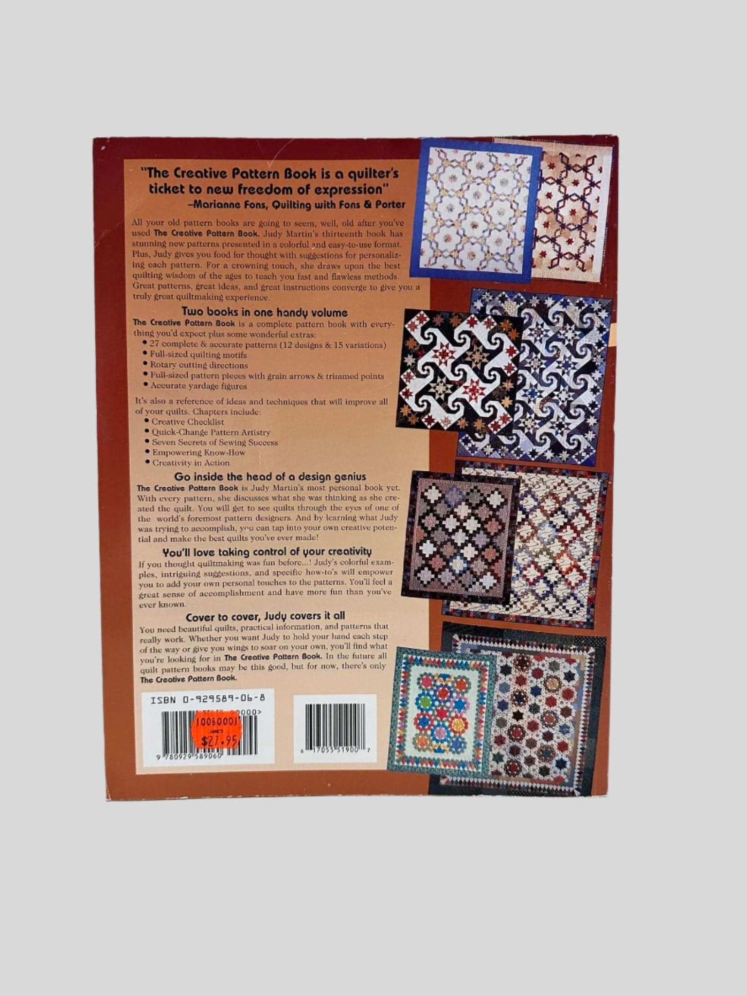 The Creative Pattern Book by Judy Martin - Fehmerling Books